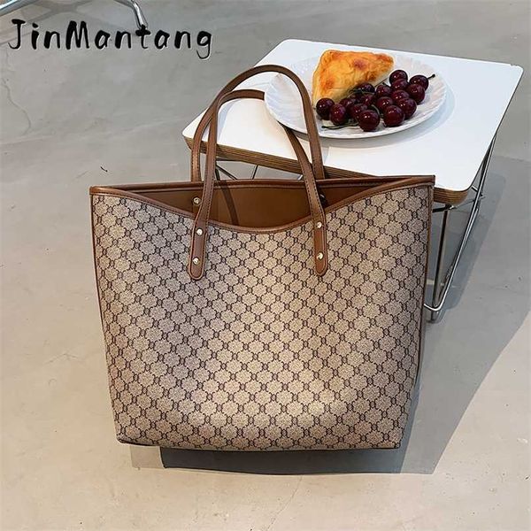 2023 Sacos Solicitação de folga PCS/Set Luxury High Capacity Bolsa para mulheres 2023 Trends Designer de marca Listred Shopper Shopping Sacol ombro