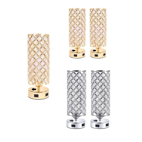 Lâmpadas de mesa Crystal Desk Lamp Suporte