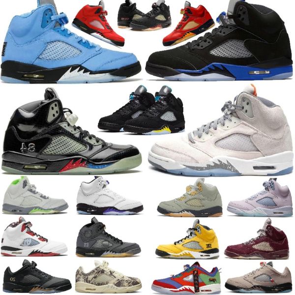 2023 Race Blue 5 5s Basketballschuhe Low Doernbecher Wings Expression PSG Paname Black Metallic Silver White Cement Concord Grape Green Bean Raging Bull Craft Tokyo