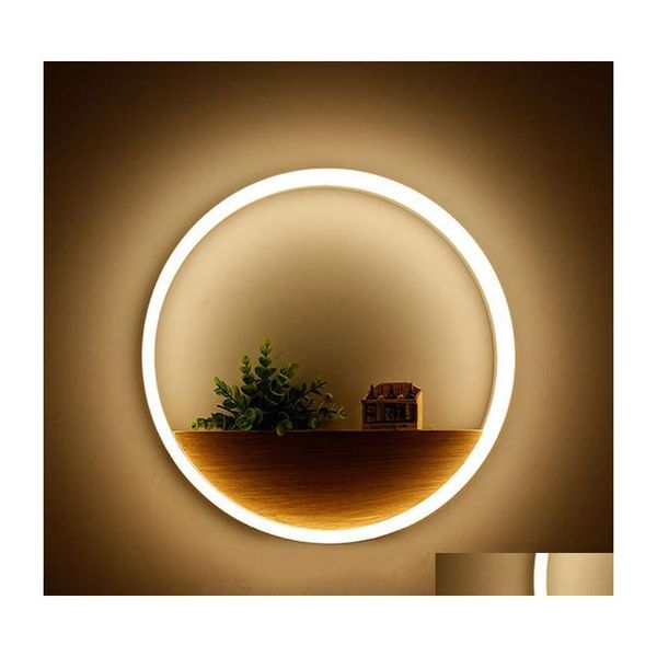 Wandlampen LED Schlafzimmer Licht Innenbeleuchtung Minimalist Art Sconce Interior für Home El Dekoration 20 cm / 30 cm / 40 cm Drop Delivery Light Dhiz6