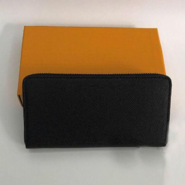 Portafogli Portafoglio nero per donna Portamonete di design di lusso Uomo Viaggio Moda Pelle Carteras Para Mujer