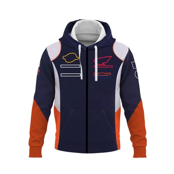 Motocross 2023 Team Felpa con cappuccio Moto Factory Giacca da uomo Primavera e Autunno Moto Equitazione Felpe con cerniera Off-road Racing Sweat218O