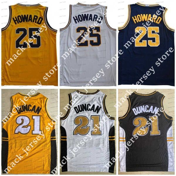 Баскетбол в колледже носит NCAA 25 Juwan Howard Basketball Jersey 21 Wake Forest Demon Deacons Michigan Wolverines University