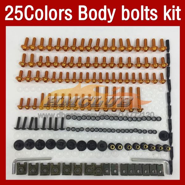 Kit completo di viti per carenatura moto completo per KAWASAKI NINJA ZX-6R ZX 6R 6 R ZX6R 09 10 11 12 2009 2010 2011 2012 MOTO Corpo parabrezza Bulloni Viti Dadi Dadi 268 Pz/set