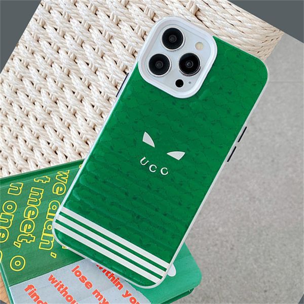 Para iPhone 13 Pro Max Case Telefone Men Womens Luxury Phones Capas Green Phonecase para iPhone 13Pro 12 11 Pro Max Xsmax XR Casos de prote￧￣o