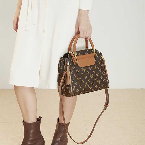 2023 Borse Liquidazione Outlet Vendita online Borsa da donna di marca di grande capacità nuova moda versatile borsa di lusso vecchio fiore messenger borsa a secchiello