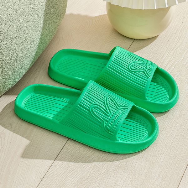 Startseite Sandalen und Hausschuhe Sommer Indoor Licht weicher Boden Badezimmer Bad Slides Liebhaber Strand Schuhe Schwarz Weiß Gelb Mules Grün