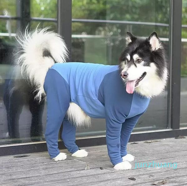 2020 Novo Pijamas de desenho animado para c￣es de cachorro para grilas de garoto de garoto de garoto de garoto de garoto de garotas 4 pernas para c￣es macac￣o de cachorro