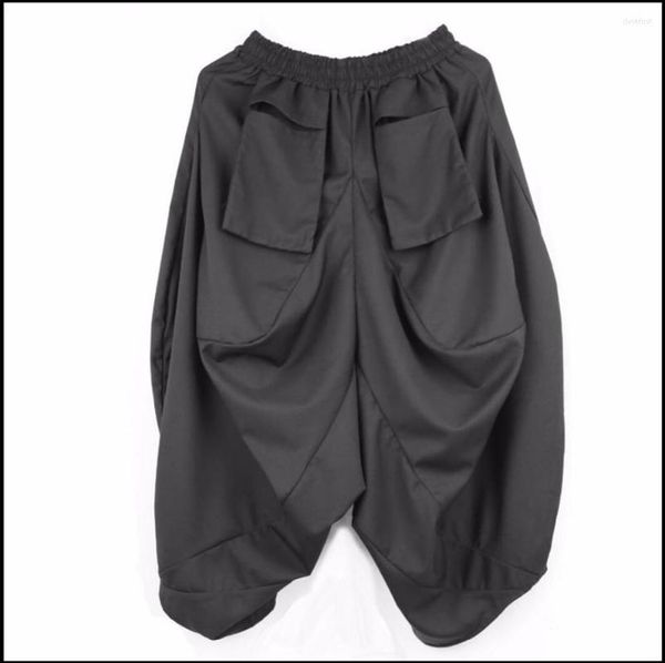 Calça masculina m-5xl Men personalidade harém novidade calças do tornozelo