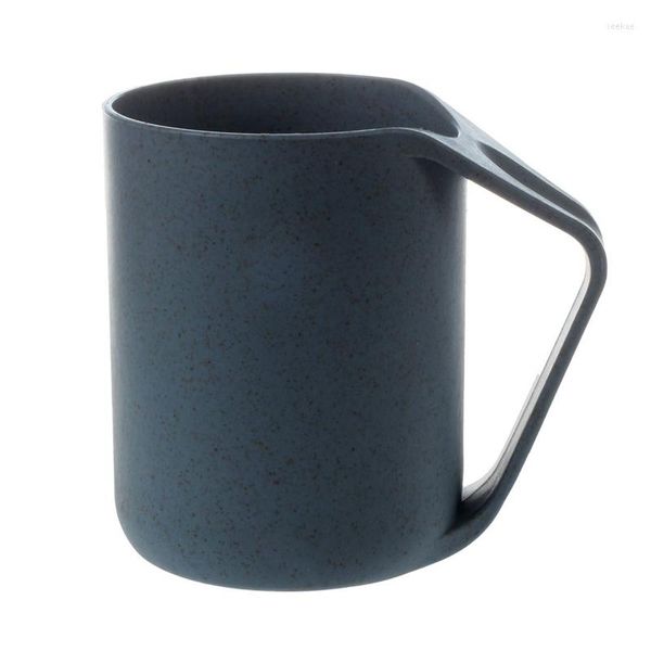 Tazze Tazza da caffè/tè creativa resistente alla rottura Tazza in paglia di grano per alimenti in plastica PP Grage Colore: blu