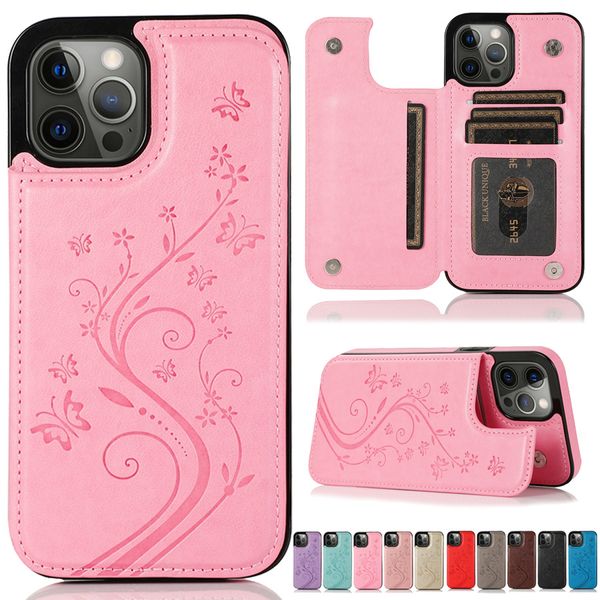 Флип кожаный чехол-бумажник для iPhone 15 Pro Max с держателем для карт, чехол для телефона для женщин и девочек, чехол-книжка с цветочным принтом