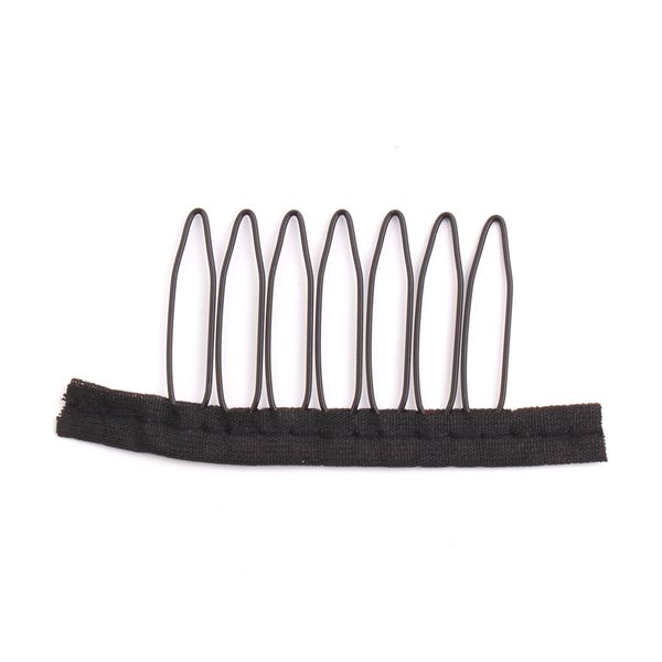 20pcs/lot dantel peruk klipsleri çelik diş polyester dayanıklı bez peruk saç parçaları kapakları peruk aksesuarları araçları