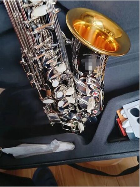 Новый высококачественный лучший профессиональный альт-саксофон Mark VI модель черный никель-серебристый ключ E плоский саксофон Eb Sax музыкальный инструмент с мундштуком футляр аксессуары