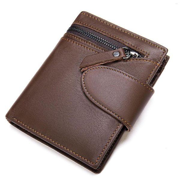 Кошельки мужской кошелек подлинный кожаный кошелек для монеты Slim/ Mini Mani Money Bags Men For Card