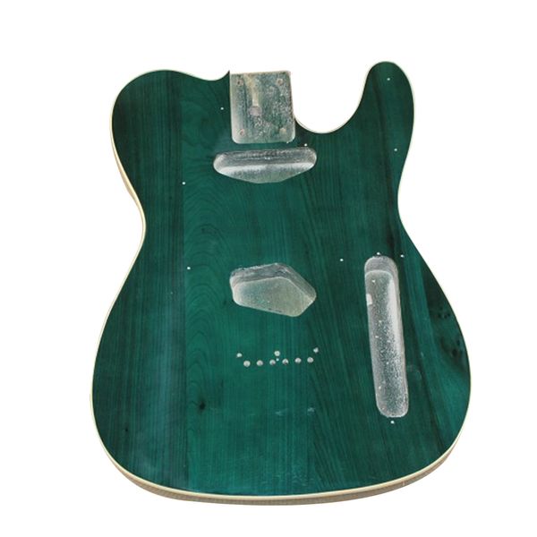 Corpo de guitarra elétrica verde DIY com corpo de cinza, personalizável