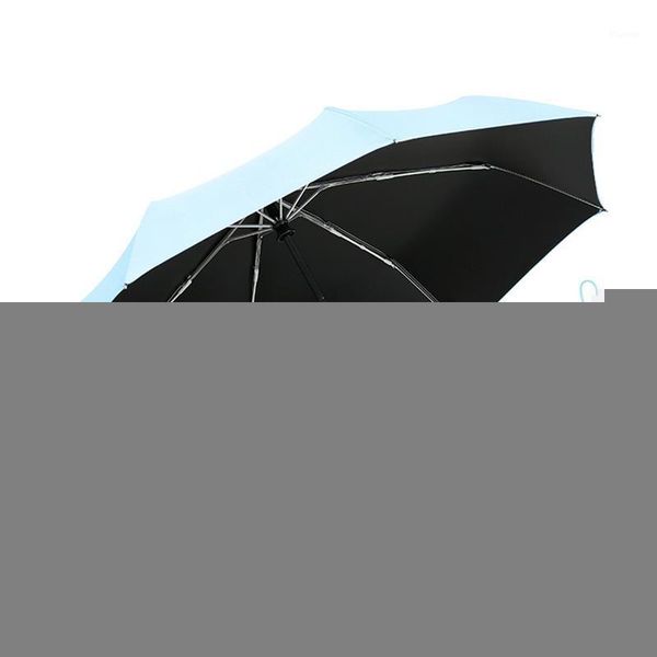 Guarda-chuvas guarda-chuva Proteção solar moda de chuva dobrável parasol presente feminino garotas anti-UV à prova d'água de viagem portátil Umbrella1