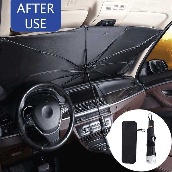 Parabrezza anteriore per auto Parasole Ombrello estivo Auto Anti-Uv Tenda da sole Tenda per finestra Protezione solare Visiera per accessori SUV per auto