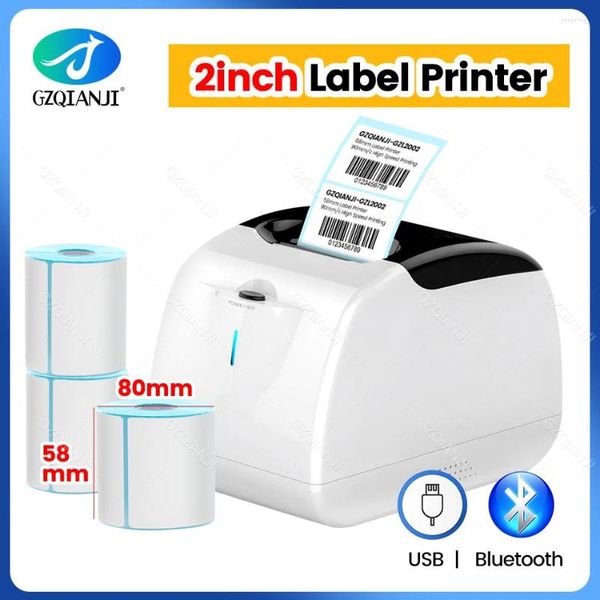 Impressora de etiquetas autoadesiva Labeller Maker Machine Sticker 20mm-58mm Bluetooth Thermal Receipt Mini Desktop Impresora