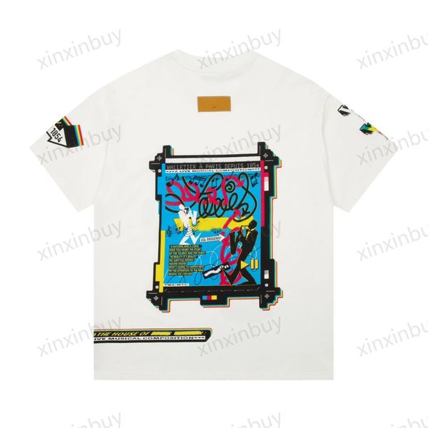 Xinxinbuy Men Designer Tee camiseta