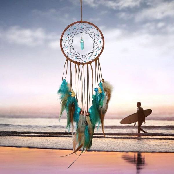 Dekorative Figuren 2023 Home Decor Handmade Dream Catcher Federn Dekoration Für Auto Wand Hängen Raum Abdeckung Drop