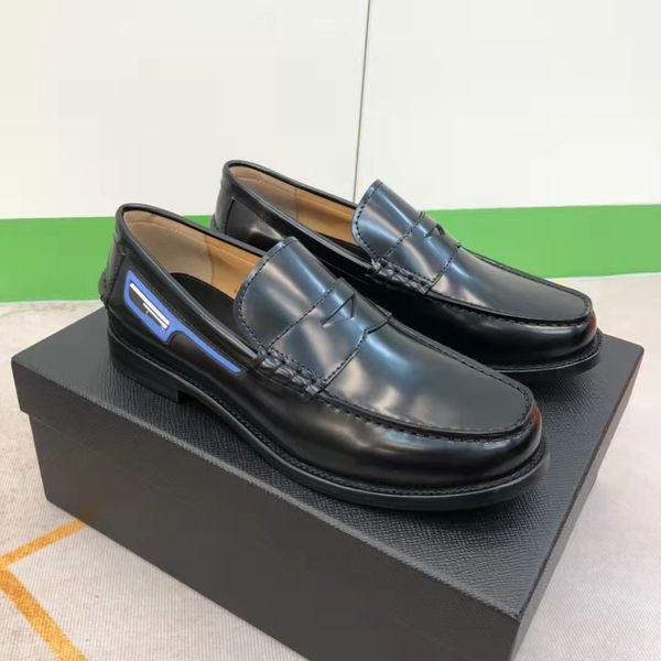 High-End-Kleidschuhe, Oxford-Schuhe, Büro-Wohnungen für Herren, formelle Business-Mode, Marke, Party, Hochzeit, Herren-Slipper aus Leder, Größe 38–45