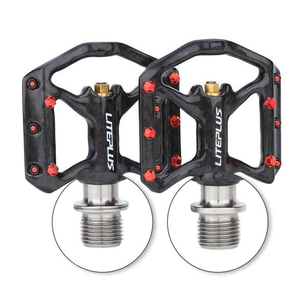 Pedais de bicicleta 1 par de rolamentos de vedação ultraleves pedais de bicicleta de bicicleta ciclismo Nylon Road Mtb Pedal