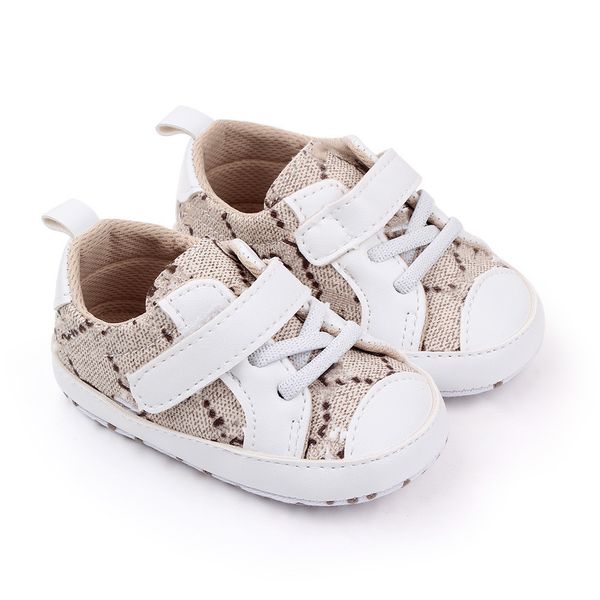 New Canvas Classic Sports Sneakers rec￩m-nascidos meninos meninas First Walkers Sapatos infantis infantil solo solo solo anti-deslizamento sapatos de beb￪ 0-18 meses