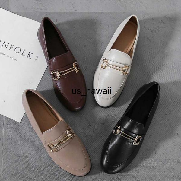 Отсуть обувь плюс размер 44 Spring Designer Shoes women Quality Leather Slip On Flats обувь для женщин Loafers Ladies Shoe Zapatos de Mujer JJ22 T230208