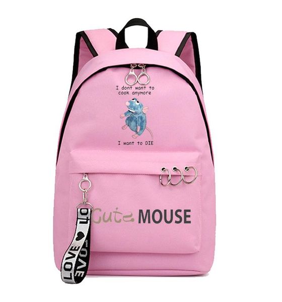 Backpack 2023 Cute Mouse Outdoor Bag Harajuku School Oxford Children's School