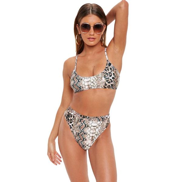 Costumi da bagno da donna Saldi Bikini in pelle di serpente Costume da bagno biquini sexy leopardato Costume da bagno push up Costume da bagno femminile Nuoto D30