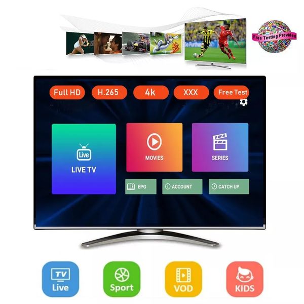 Mag Europa Programma 10000Live M3U Android Smart TV US UK France Canada Portogallo Portogollo Portogollo 1Year/OTT Link/Elenco Provider Test del fornitore