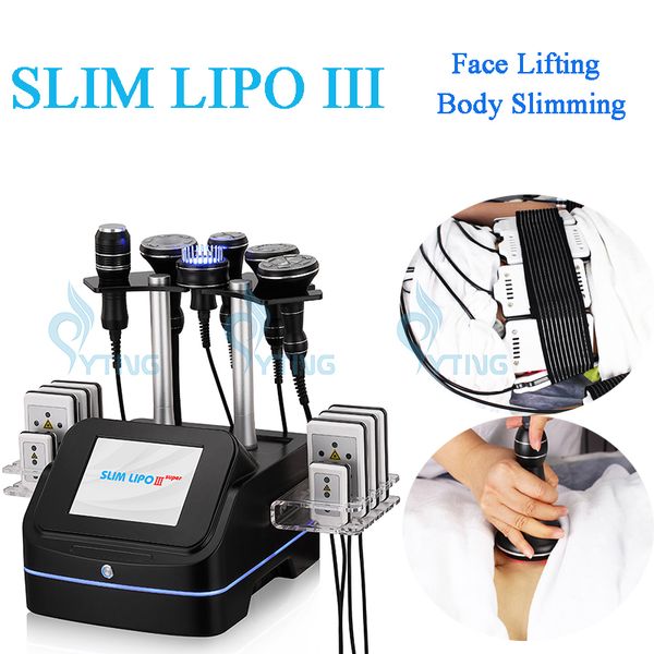M￡quina de cavita￧￣o ultrass￴nica 40K LIPO Laser Slimming RF Levantamento de rosto RF Remo￧￣o de gordura corporal de lipolaser