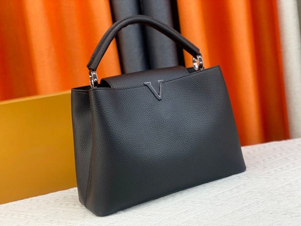 Tasarımcı bayanlar alışveriş çantaları totes çanta gerçek deri marka messenger zinciri klasik moda ünlü kadın çanta lüks boyut 36-23-14cm m48870