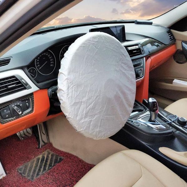 Cubiertas del volante Auto Car Sunshade Side Window Shade Cubierta de tela recubierta de plata Aislamiento de protección solar