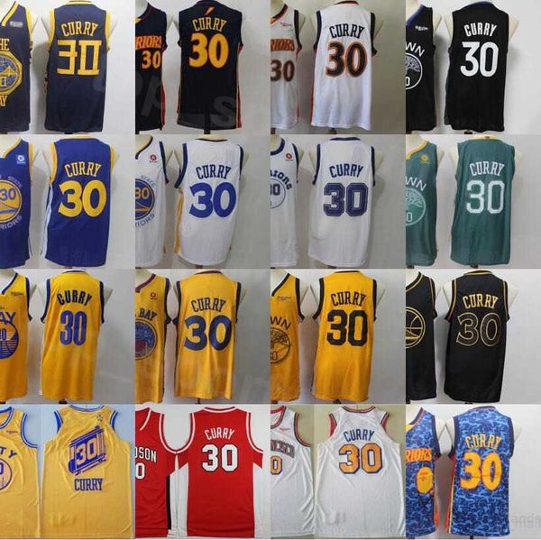 Erkek basketbol stephen curry jersey kolej Davidson Wildcats dikişli vintage lacivert siyah beyaz kırmızı yeşil sarı yüksek kalite