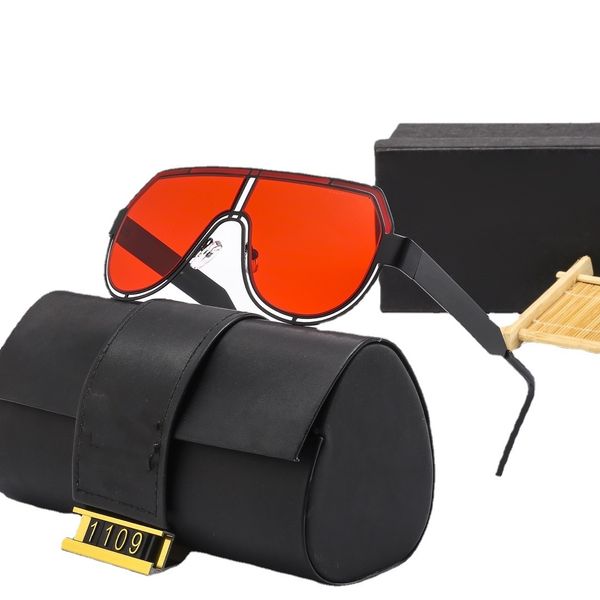 Große übergroße Sonnenbrille für Männer und Frauen, schwarze Herren-Sonnenbrille für Männer und Frauen, Retro-Sonnenbrille aus Kunststoff, orange, trendige Sonnenbrille Oculos
