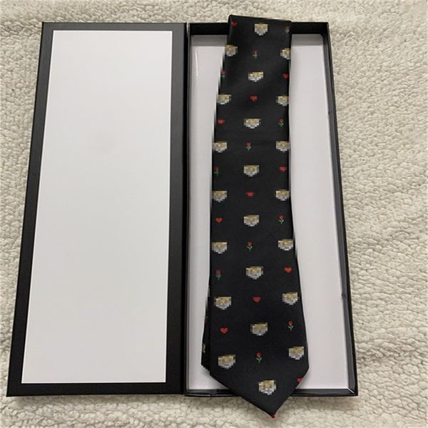 2023 Marke Herren-Krawatten, 100 % Seide, Jacquard, klassisch gewebt, handgefertigte Krawatte für Männer, Hochzeit, Freizeit- und Business-Krawatte mit Box g