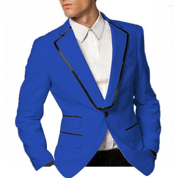 Мужские костюмы Jeltoin 2023 Royal Blue Tuxedo Party Blazer 2 кусочки Set Men Suxedos для свадебного жениха (брюки для куртки)