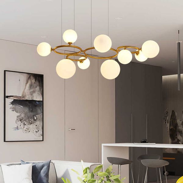 Luci Soggiorno moderno nella camera da letto Lampadina G9 Bianco latte Fumo Grigio Vetro ambrato Applique Lampadario a soffitto Illuminazione 0209