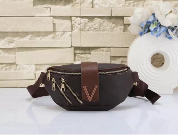 Men Bumbag Cross Body Women Waist Bags Temperament Bumbags Fanny Pack Bum estampado flores Famosas bolsas de designer de luxo de couro macio com saco de pó