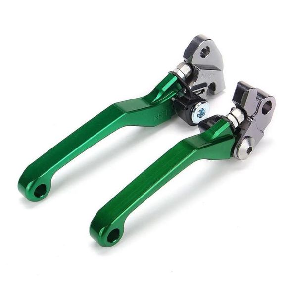 Moto Verde Frizione Leva Freno Manubrio Grip Per Kawasaki KX65 KX85 KX125 KX250 KX250F1408982