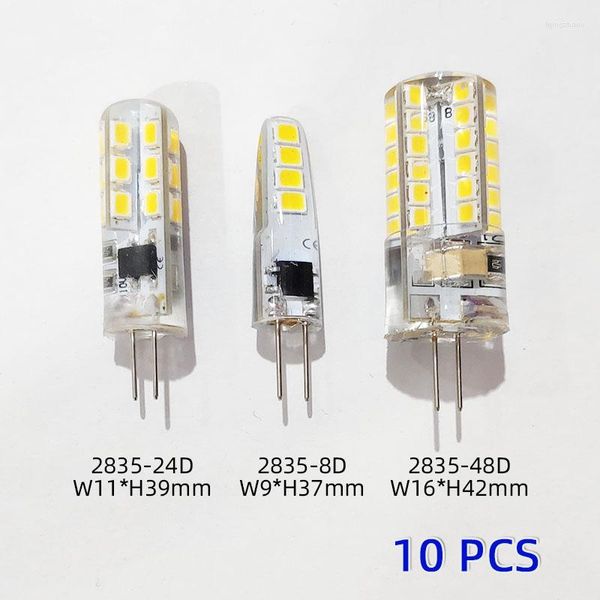 LED-Lampe 1W 3W 6W 10W Glühbirne AC DC12V 220V Kerze Silikonlichter Halogen für Kronleuchter Spotlight 360 Abstrahlwinkel