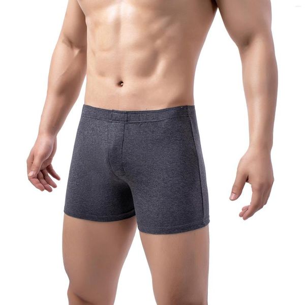 Cuecas boxers fofos masculinos calcinhas de moda subirem cuecas de calça de calça de calça longa para homens