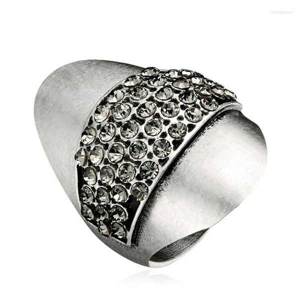 Обручальные кольца Leeker Vintage Уникальный трансфер в форме для женщин антикварный серебряный цвет кольцо кольцо модные украшения 2023 Прибытие 174 LK6