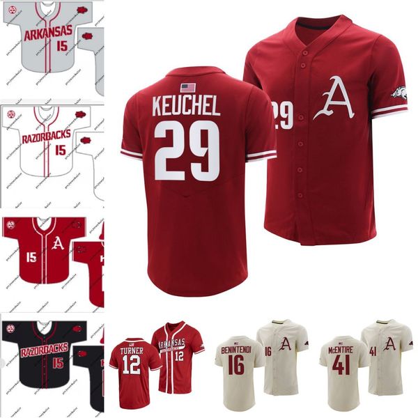 17 Brady Slavens Arkansas Jersey Razorbacks Kole Ramage Dallas Keuchel Ryne Stanek Will McEntire Matt Goodheart Michael Turner Zack Gregory Leach Jerseys