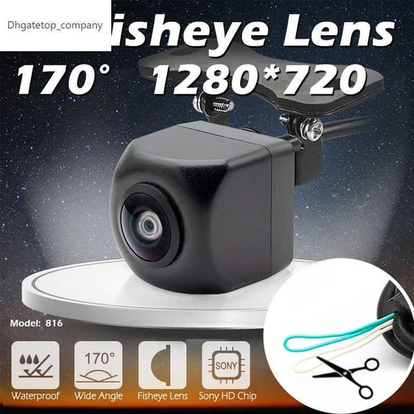 Nuovo GreenYi Veicolo Posteriore Frontale Vista Laterale Telecamera CCD Fish Eyes Visione Notturna Impermeabile IP68 Auto Retromarcia Back Up Telecamera Universale