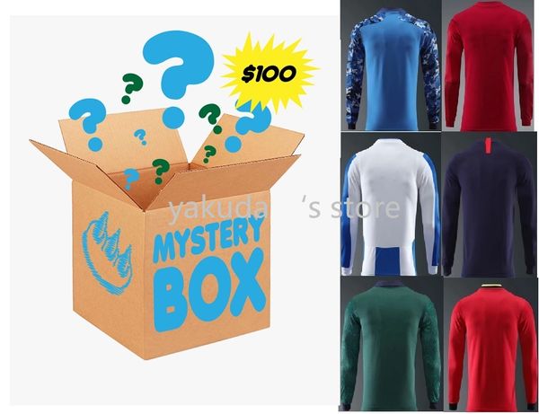 Maglie da calcio misteriose a maniche lunghe garantite da uomo Regali per i fan UOMO DONNE E BAMBINI CALCIO SELEZIONATO CASUALMENTE QUALSIASI CLUB PAESE Top in maglia