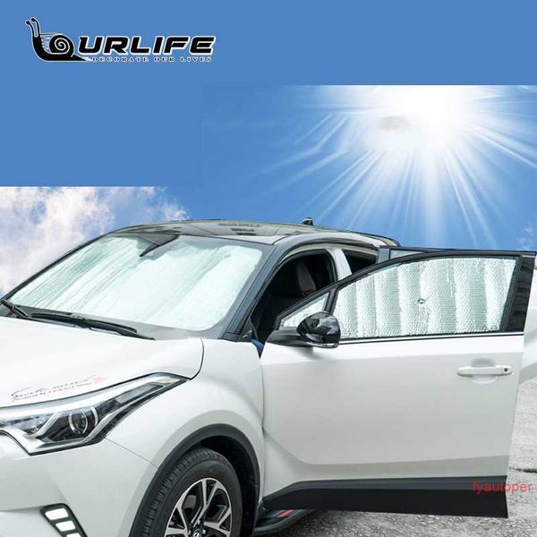 Für Toyota CHR C-HR XA10 2018 2019 2020 2021 2022 Auto Aluminium Folie Windschutzscheibe Sonnenschirm Zurück Vorne Hinten Fenster Sonnenschutz visier