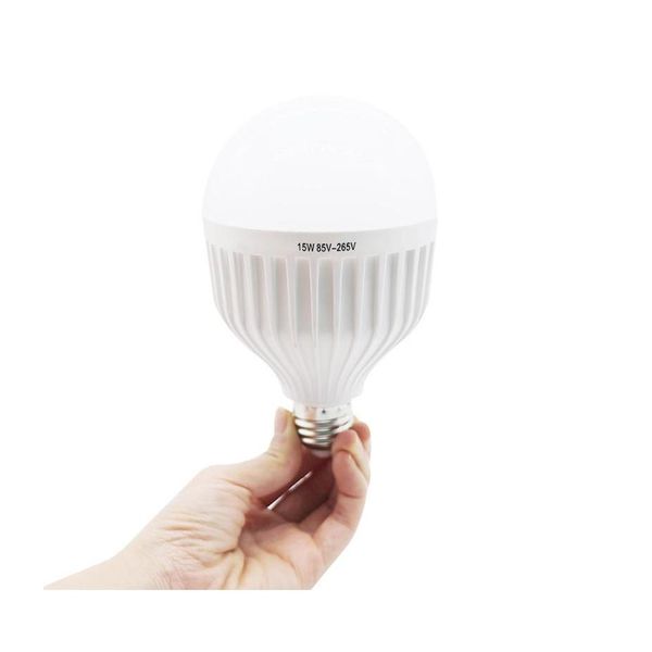 LED-Lampen E27 15W Smart Notlicht BB wiederaufladbare Batteriebeleuchtung Lampe Outdoor Bombillas Taschenlampe Drop Lieferung Lichter BBs Dhnng