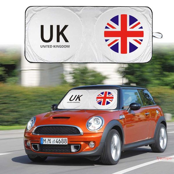 Auto-Sonnenschutz-Abdeckung, Schutz für Windschutzscheibe, Visier, Sonnenschutz, Union Jack-UK-Flagge, für Mini Cooper One S R50 R53 R56 R60 F55 F56 R58 R59